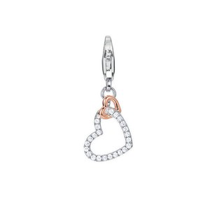 Esprit Anhnger Charms Silber Ros Zirkonien Affection ESCH91592D000
