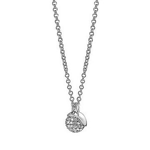 Esprit Damen Kette Collier Silber Zirkonia Expression Pearl ESNL92054A420