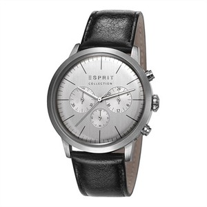 Esprit Collection Herren Uhr Armbanduhr Chrono Soter Leder EL102191001