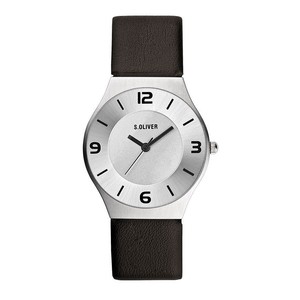 s.Oliver Herren Uhr Armbanduhr Leder SO-1980-LQ