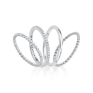 s.Oliver Jewel Damen Ring Silber Zirkonia Steckringe 201503