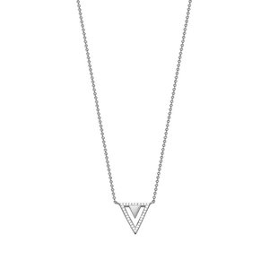 Esprit Damen Kette Collier Edelstahl Silber Zirkonia JW50215 ESNL03115A420