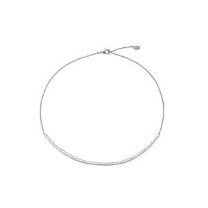 Esprit Damen Kette Edelstahl JW52892 Silber Zirkonia ESNL03627A420