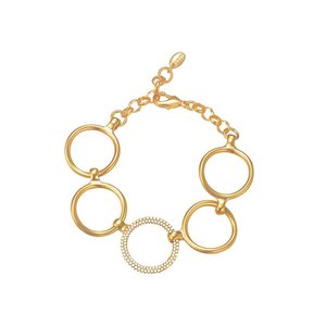 Esprit Damen Armband Edelstahl Gold Peribess ESBR01858B180