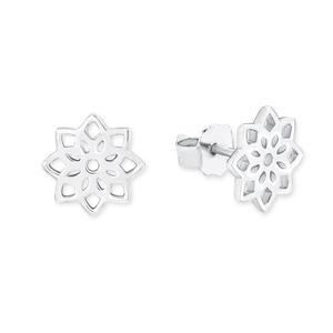 s.Oliver Jewel Damen Ohrringe Silber SO PURE Blume 2017220
