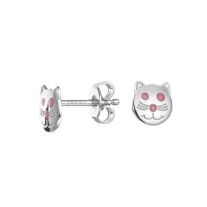Esprit Kinder Ohrringe Ohrstecker Silber Katze ESER92542A000 