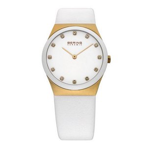 Bering Damen Uhr Armbanduhr Slim Ceramic - 32230-686 Leder