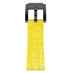 TW Steel Marc Coblen Armband Uhrenband Leder 22 MM Kroko gelb LB_Y_K_B