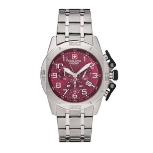 Swiss Alpine Military Herren Uhr Chrono 7063.9136SAM Edelstahl
