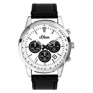 s.Oliver Herren Uhr Armbanduhr Leder SO-3687-LC 