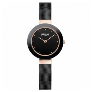 Bering Damen Uhr Armbanduhr Slim Ceramic - 11429-166 Meshband