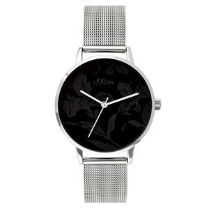 s.Oliver Damen Uhr Armbanduhr Edelstahl SO-3640-MQ
