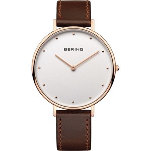 Bering Damen Uhr Armbanduhr Slim Classic - 14839-564 Leder