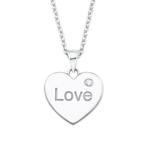 s.Oliver Jewel Damen Kette Halskette Silber Zirkonia Herz 2026082