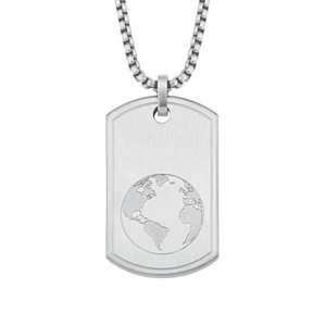 s.Oliver Jewel Herren Kette Edelstahl Weltkugel 2026121