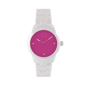 KRAFTWORXS Damen Uhr Armbanduhr Full Moon Keramik Kristalle FML 2PW S