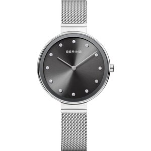 Bering Damen Uhr Armbanduhr Slim Classic - 12034-009 Meshband