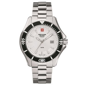 Swiss Alpine Military Herren Uhr Analog Quarz 7040.1132SAM Edelstahl