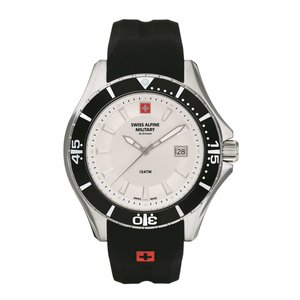 Swiss Alpine Military Herren Uhr Analog Quarz 7040.1832SAM Siikon