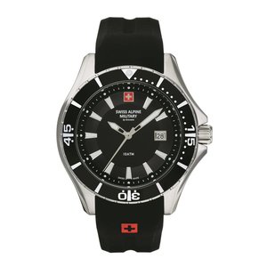 Swiss Alpine Military Herren Uhr Analog Quarz 7040.1837SAM Siikon