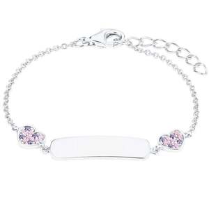 Prinzessin Lillifee Kinder Armband Ident Silber Herzen Zirkonia 2027208