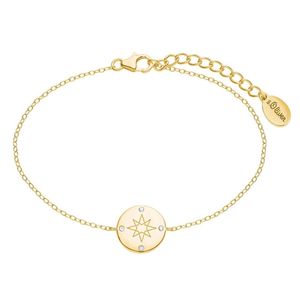 s.Oliver Jewel Damen Armband Silber SO PURE Kompass gold 2025612