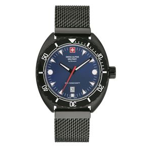 Swiss Alpine Military Herren Uhr Analog Quarz 7066.1175SAM Edelstahl