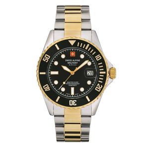 Swiss Alpine Military Herren Uhr Analog Quarz 7053.1147SAM Edelstahl