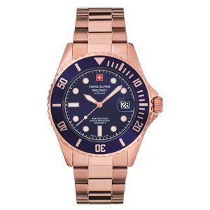 Swiss Alpine Military Herren Uhr Analog Quarz 7053.1165SAM Edelstahl