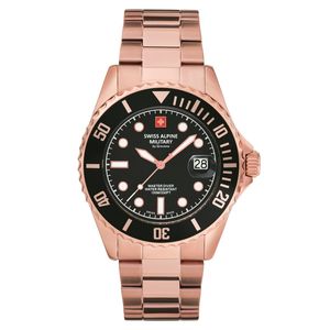 Swiss Alpine Military Herren Uhr Analog Quarz 7053.1167SAM Edelstahl