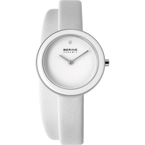 Bering Damen Uhr Armbanduhr Slim Ceramic - 33128-854-1 Leder