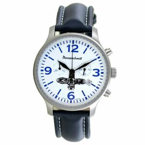 Aristo Herren Messerschmitt Uhr Chronograph Boxer-Chrono ME-Boxer11 Leder