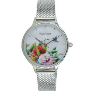 Engelsrufer Damen Uhr Armbanduhr Edelstahl ERWA-FLOWER1-MS-MS Meshband