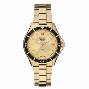 Swiss Alpine Military Damen Uhr Analog Quarz 7740.1111SAM Edelstahl