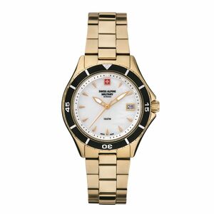 Swiss Alpine Military Damen Uhr Analog Quarz 7740.1113SAM Edelstahl