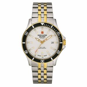 Swiss Alpine Military Herren Uhr Analog Quarz 7022.1142SAM Edelstahl