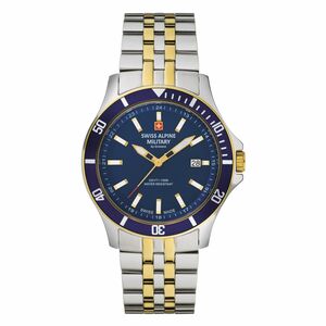 Swiss Alpine Military Herren Uhr Analog Quarz 7022.1145SAM Edelstahl