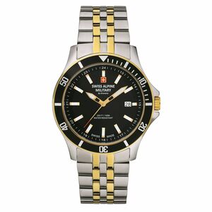 Swiss Alpine Military Herren Uhr Analog Quarz 7022.1147SAM Edelstahl