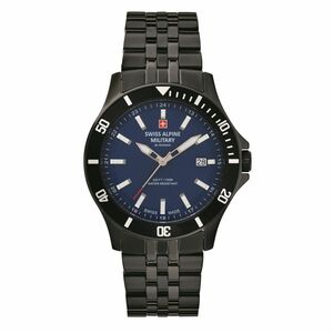 Swiss Alpine Military Herren Uhr Analog Quarz 7022.1175SAM Edelstahl