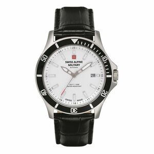 Swiss Alpine Military Herren Uhr Analog Quarz 7022.1532SAM Leder