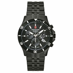 Swiss Alpine Military Herren Uhr Chronograph Analog Quarz 7022.9177SAM Edelstahl