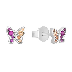 s.Oliver Jewel Kinder und Jugendliche Ohrringe Silber Schmetterling 2031532