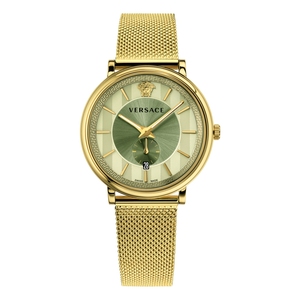 Versace Herren Uhr Armbanduhr Edelstahl V-Circle VBQ070017