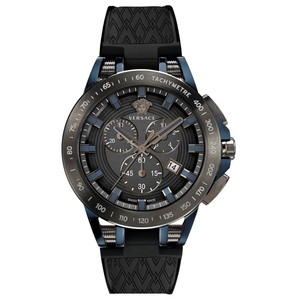 Versace Herren Uhr Armbanduhr Chronograph SPORT TECH VE3E00221 Silikon