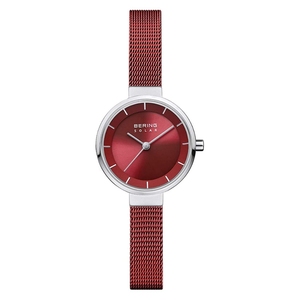 Bering Damen Uhr Armbanduhr Classic Solar - 14627-303 Meshband