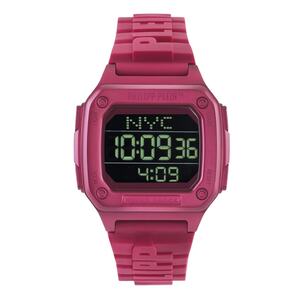 Philipp Plein Damen Uhr Digital Quarz HYPER SHOCK Pink PWHAA0121 Silikon 