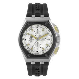 Philipp Plein Herren Uhr Chrono Quarz PLEIN EXTREME bicolor PWGAA0121 Silikon