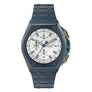 Philipp Plein Herren Uhr Chrono Quarz PLEIN EXTREME blau PWGAA0721 Edelstahl