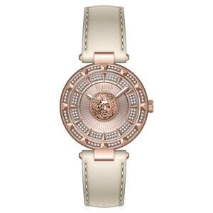 Versus by Versace Damen Uhr Armbanduhr Sertie N Crystal VSPQ13721 Leder
