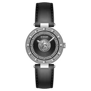 Versus by Versace Damen Uhr Armbanduhr Sertie N Crystal VSPQ13321 Leder